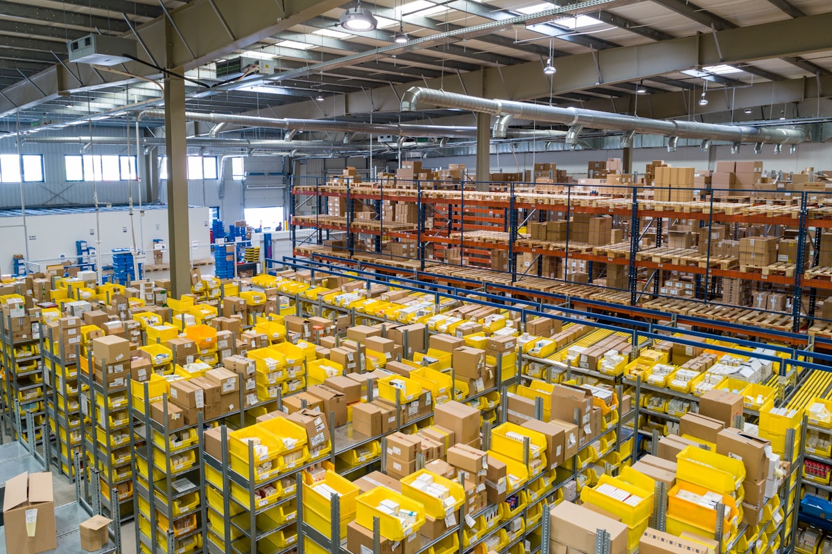 Entrepôt logistique en Chine